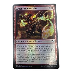 🎇Holographic Magic: The Gathering Ardent Elementalist Trading Card